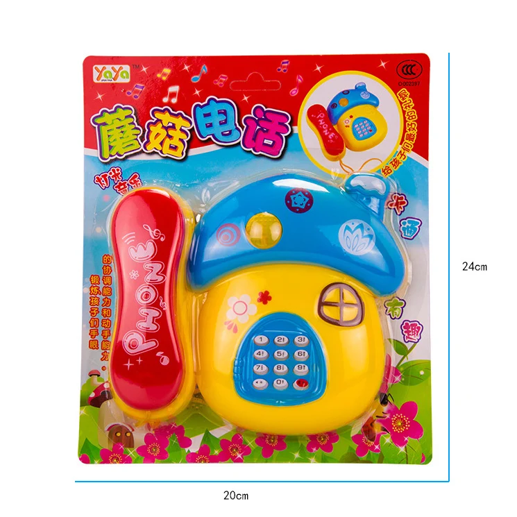 Mushrooom электронные игрушки детские телефон детский игрушка музыкальный мобильный