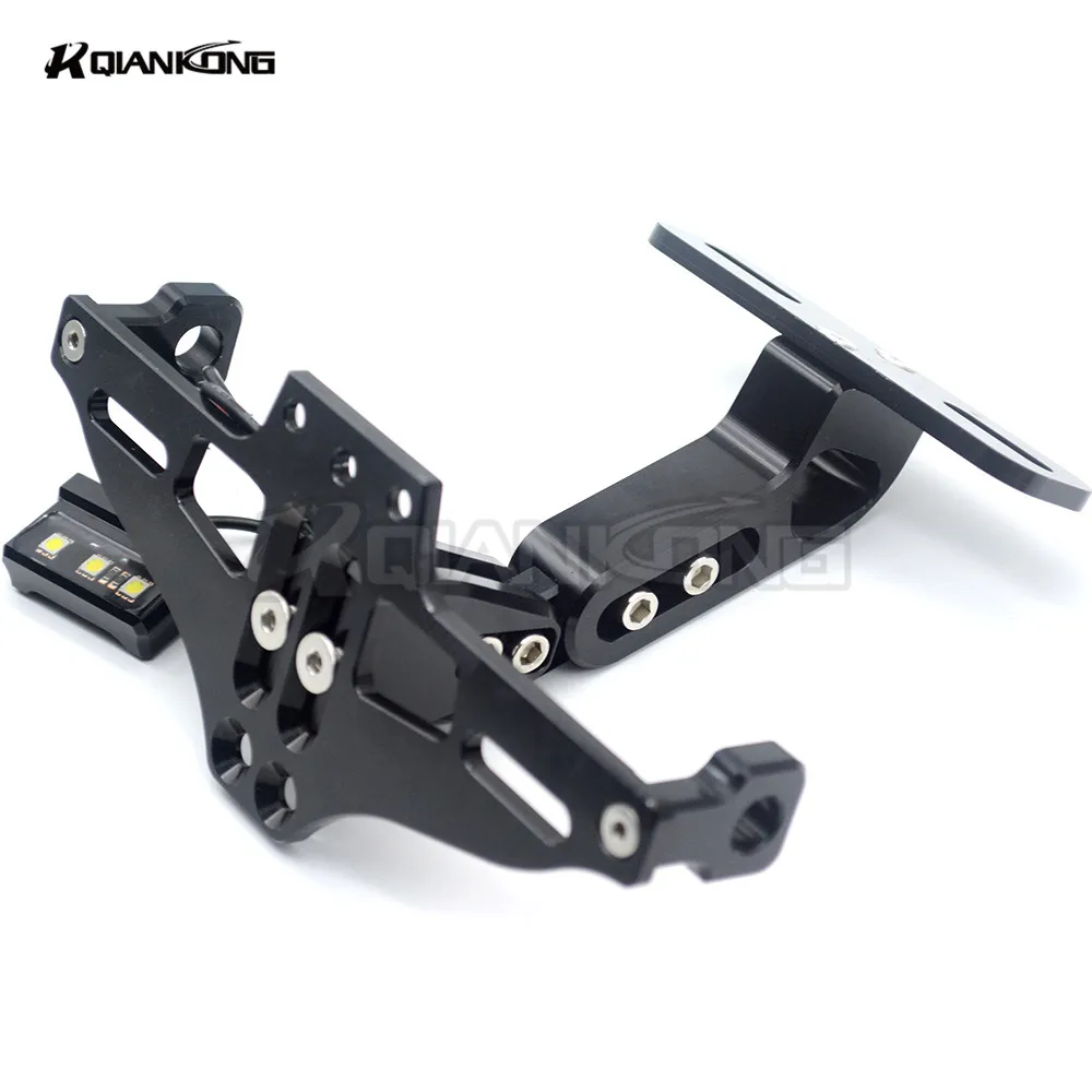 R QIANKONG Fender Eliminator Registration Plate Bracket License Holder LED Light For BMW R1200GS F800R S1000RR HP4 K1200S | Автомобили и