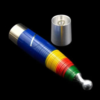 4 Colors 4 цвета стальной металлический исчезающий тростник Волшебные трюки Серебристая нержавеющая исчезнувшая палка термоусадочный бар сценический трюк для волшебника - Цвет: 4 Colors