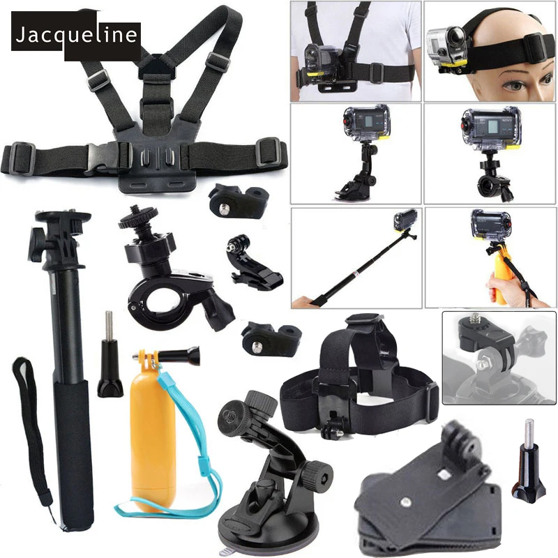 Jacqueline набор аксессуаров для sony Экшн-камера HDR AS20 AS200V AS30V AS15 AS100V AZ1 мини FDR-X1000V/W 4 k Экшн-камера