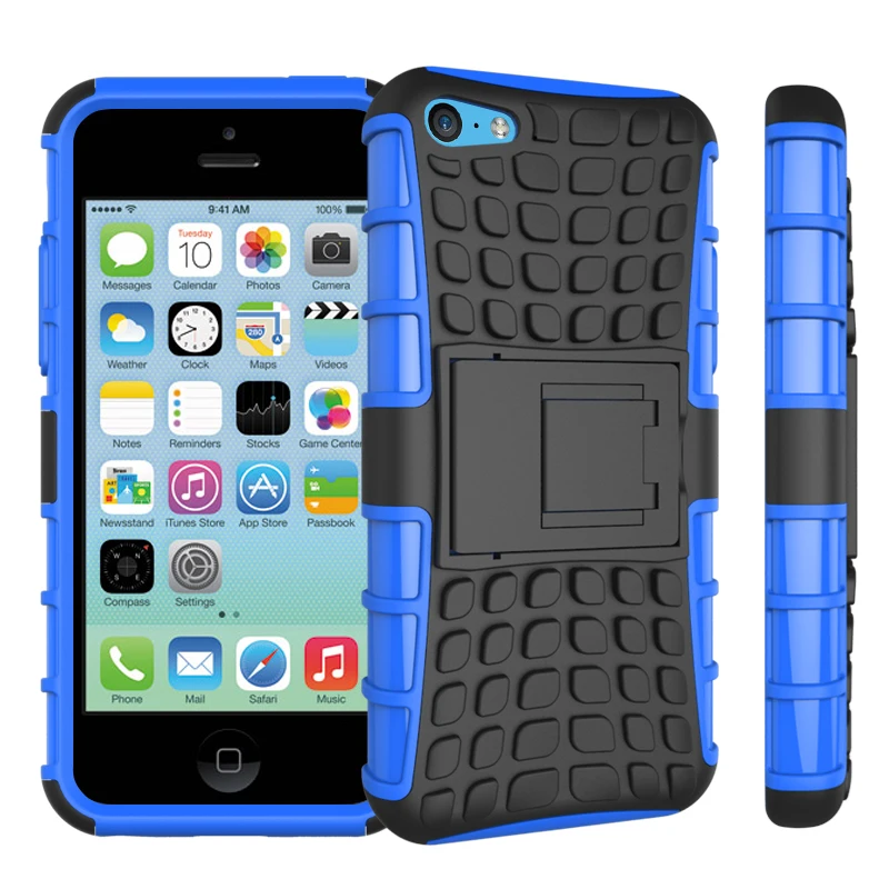 WolfRule Cover For iPhone 5C Case TPU &amp Plastic Holder Stand Anti knock Armor Bumper Phone Apple &lt |