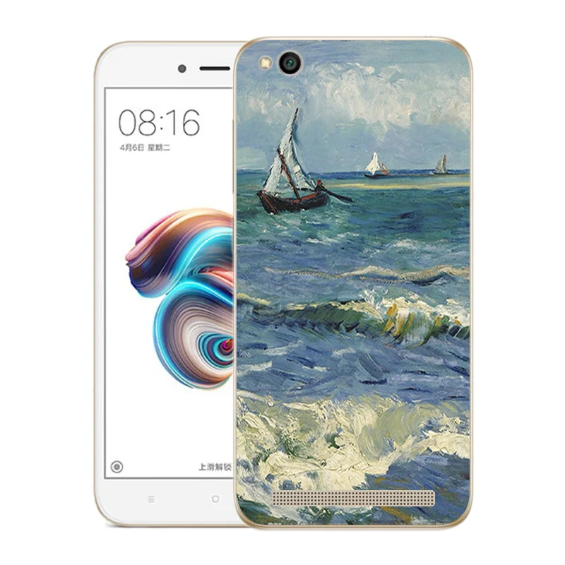 Мягкий чехол для Xiaomi Redmi 5A модный силиконовый с принтом прозрачный телефона 5 A 0