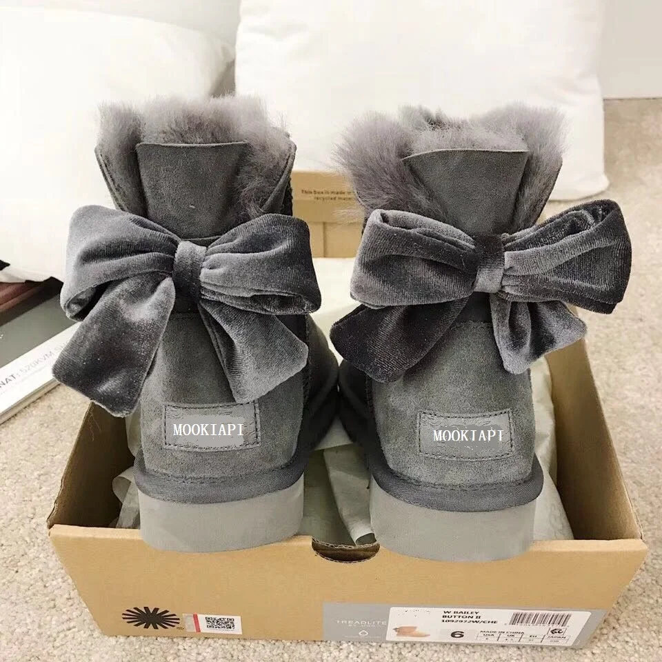 Новейшие высококачественные зимние сапоги в Европе 2019 году натуральная овчина Натуральная шерсть женская