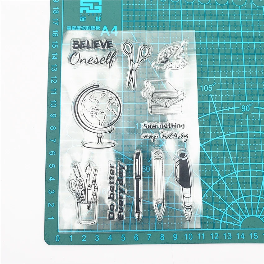 Tellurion очистить резиновый штамп ручки прозрачные штампы для рукоделия