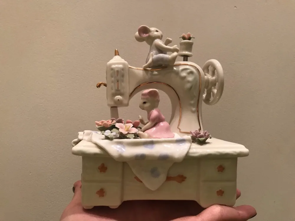 Американская Традиционная Керамическая музыкальная шкатулка ручной работы