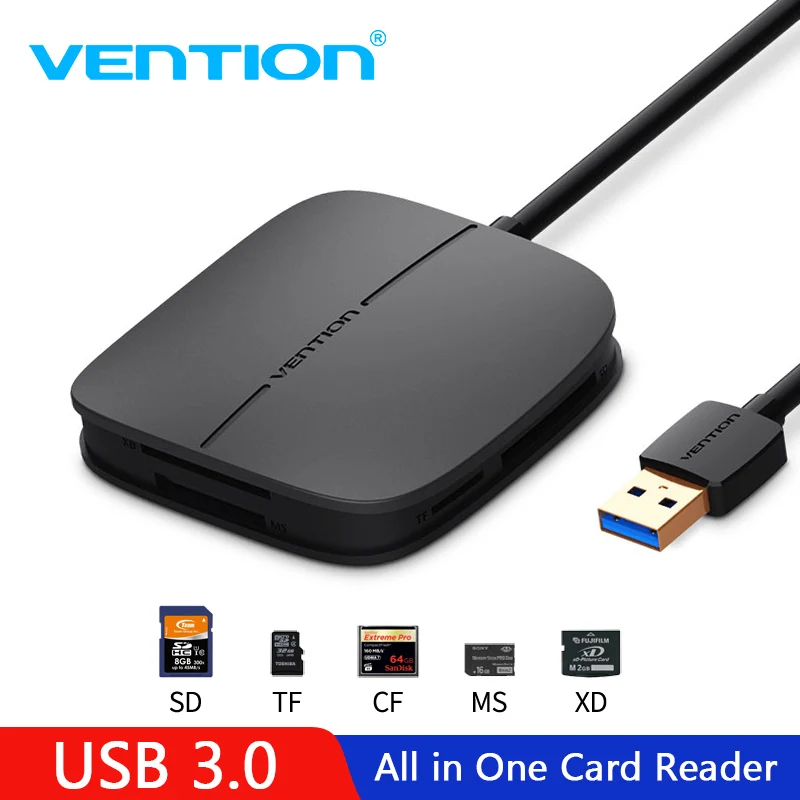 Устройство для чтения SD карт Vention USB 3 0 50 см 256 ГБ|memory card reader|sd readermulti memory reader |