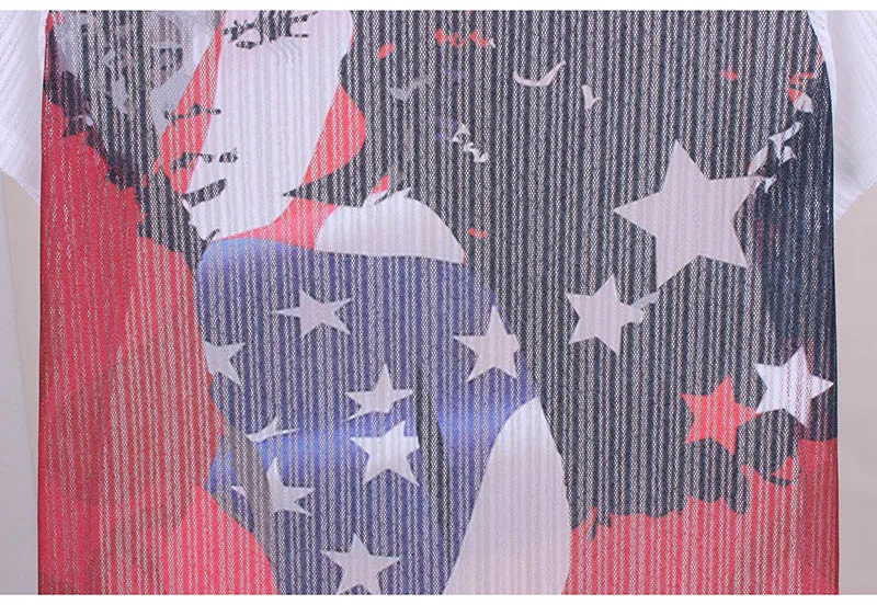 Lowest price t shirt women vogue character print 2016 Western fashion design girls summer tee novelty fabric ladies top tees | Женская