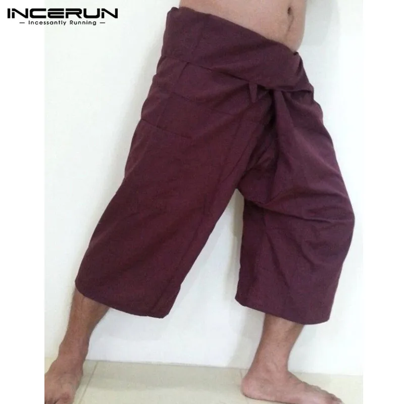 2018 Новый Повседневное брюки Для мужчин широкие РЫБАК БРЮКИ МАССАЖ тайский