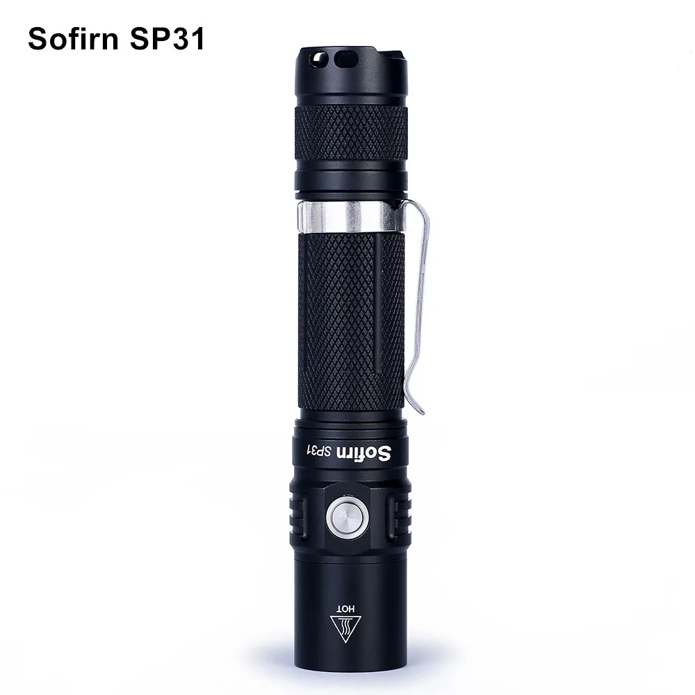 Sofirn sp31 EDC светодиодный фонарик 18650 Torch Light cree xpl2 мини удобный брелок Фонарь