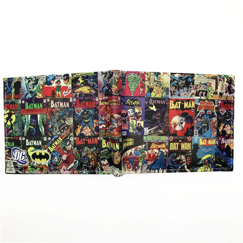 Кошелек Comics Movies отряд самоубийц Джокер Харли Куинн чары и летучая мышь человек короткие кошельки с держателем карт кошелек - Цвет: Bat Man 013