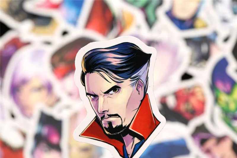 50 шт. супер наклейки герои наклейки Marvel персонажи фильмов наклейки для скейтборда мотоцикла багажа ноутбука мультфильм наклейки Наборы