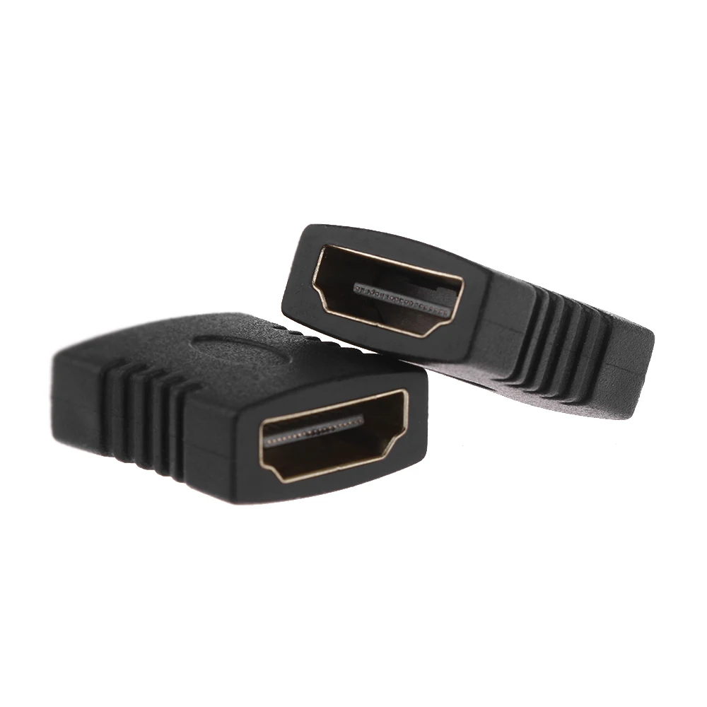 Переходник HDMI совместимый с женским и разъемами F/F для HDTV 1080P черный переходник
