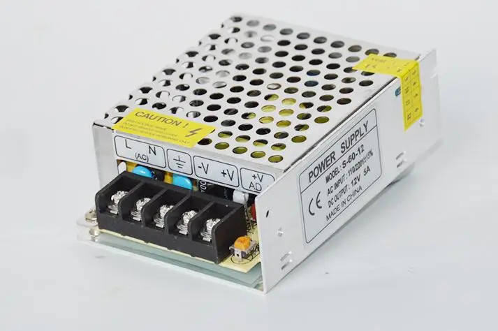 

12V 5A 60W Switching Power Supply adapter LED strip light transformer 12v Free shipping via china post
