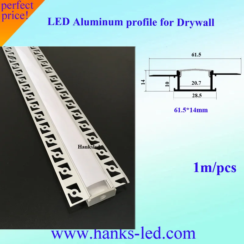 Алюминиевый профиль для гипсокартона 10 м (1 м/шт.)|aluminum channel|light channelrecessed strip lighting |