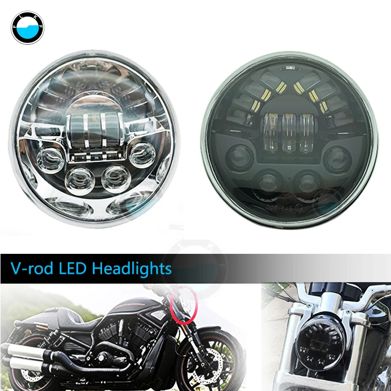 Мотоциклетная Передняя светильник s VRSC/V ROD светодиодный налобный фонарь с