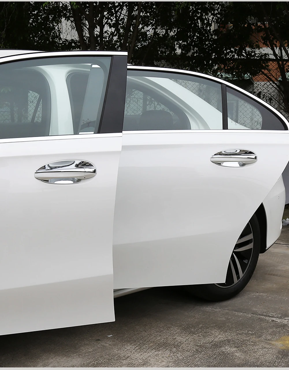 Для Mercedes Benz A класс W177 V177 A180 A200 A220 A250 автомобиля наружные двери с жалюзийными решётками ручка Накладка крышка автомобильный аксессуар наклейка для леворульных автомобилей