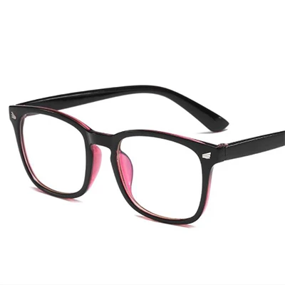 Pink Black VEGA очки трендовые очки против голубого излучения без оправы квадратный прозрачный синий светильник блокирующие очки женские мужские очки для компьютера VG294 - Цвет оправы: Pink Black