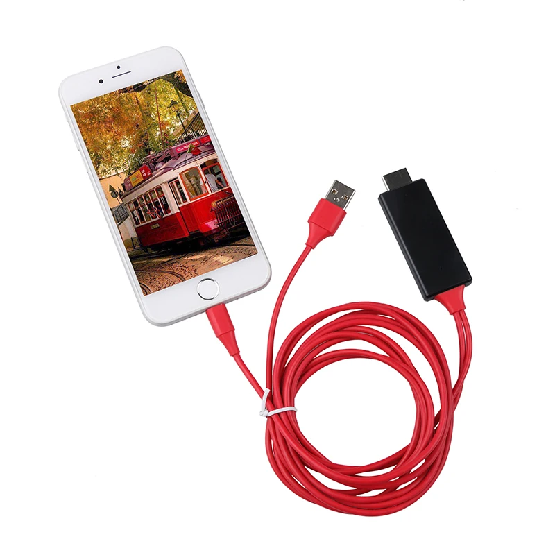 Кабель для iPhone 6 7 8 X XS Pin к HDMI видео адаптер USB 2 0 зарядный кабель IOS HDTV TV цифровой AV