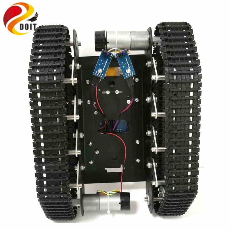 Отслеживание обхода препятствий Робот Танк шасси с Arduino UNO R3 плата + привода