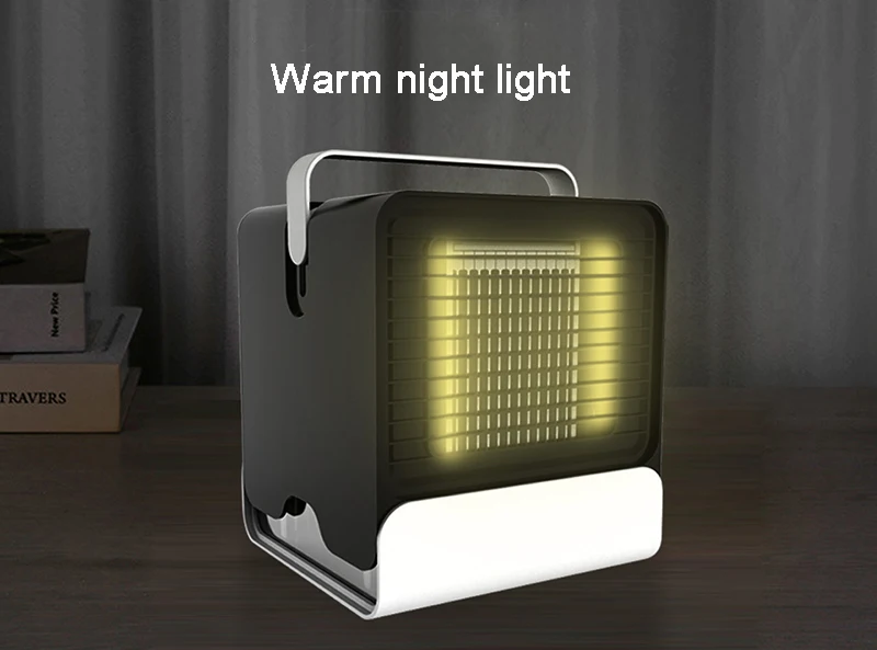 LEARNHAI Mini Air Cooler Fan Portable Digital Air Conditioner Humidifier Easy Cool Purifies Air Cooling Fan for Home Office