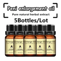5pcs herbal penis enlargement essential oil 10ml increase growth extension sex delay cream for men pene penis extender permanent