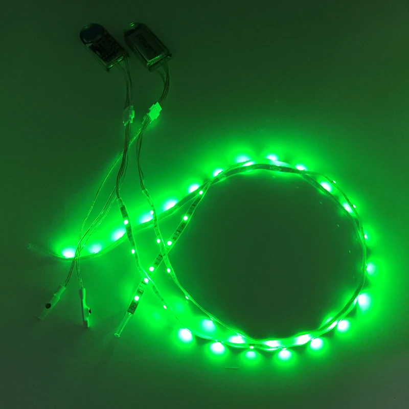 Водонепроницаемый Светодиодные ленты Light 1 пара зарядка через USB Перезаряжаемые
