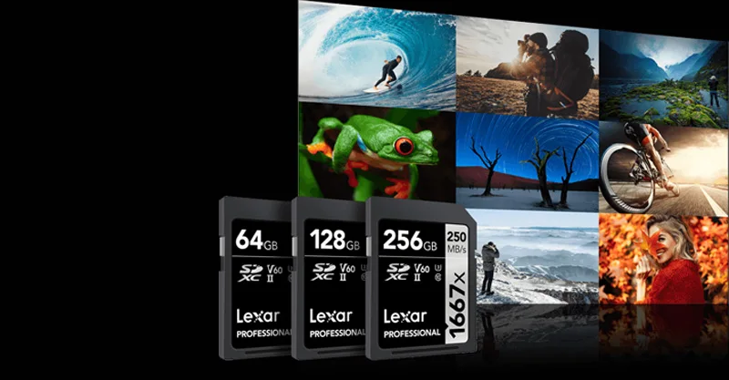 Lexar флэш карты памяти sd карты cartao de memoria 128 ГБ U3 SDXC UHS-II 250 МБ/с. для зеркальной однообъективной камеры/HD 1080p 3D 4K видео Камера карты