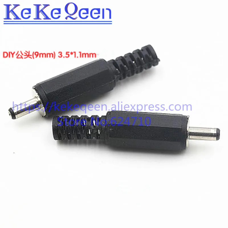 

20Pcs/lot DC Plug Male Electrical Socket Outlet DC Outlet 3.5X1.1MM 3.5*1.1mm