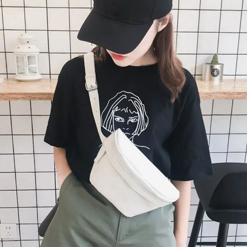 

2019 new Women Travel Waist Fanny Pack Phone Pouch Belt Chest Leather Bum Crossbody Pocket Bag