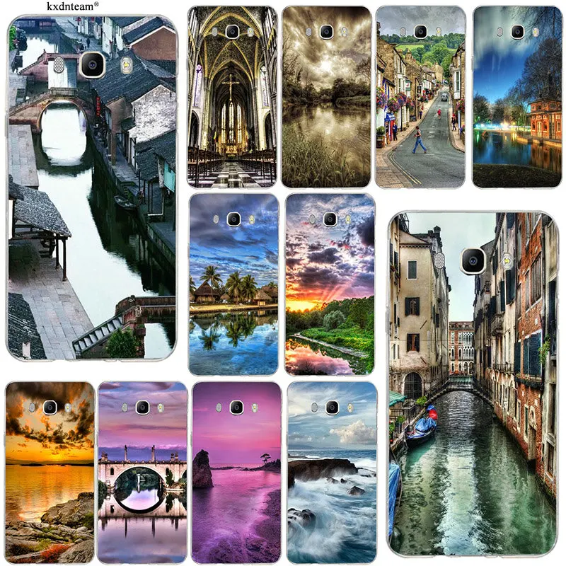 Beautiful Scenic Spots Soft TPU Silicone Mobile Phone Cases Bags for Samsung Galaxy J1 J2 J3 J5 J7 2015 2016 2017 Coque Shell | Мобильные