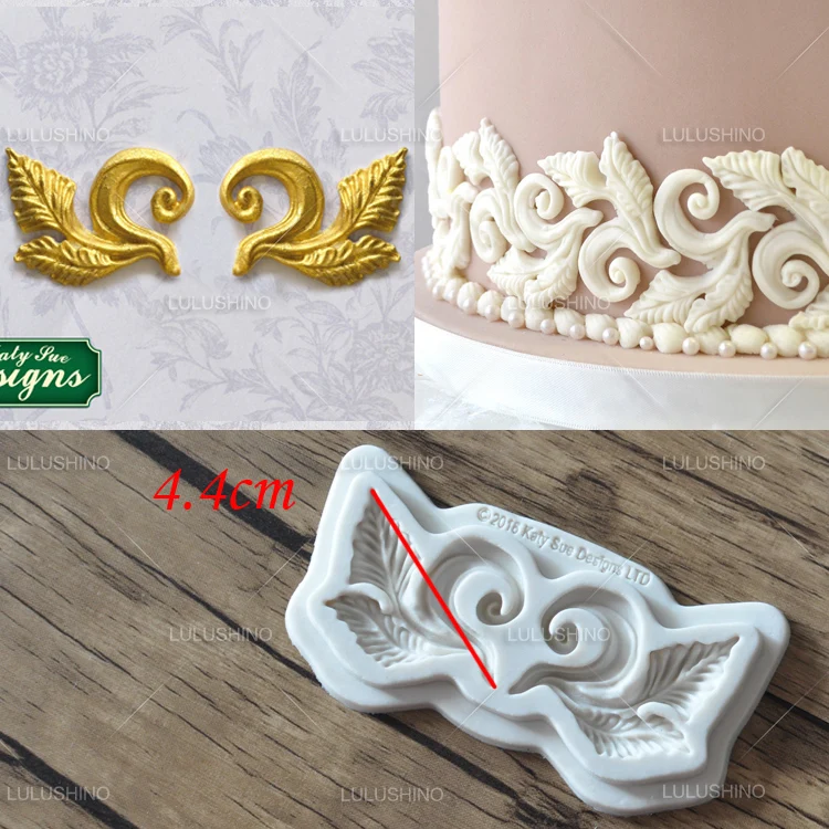 Feihuan 1 шт. DIY цветочная кружевная лоза для торта силиконовая форма помадка на день