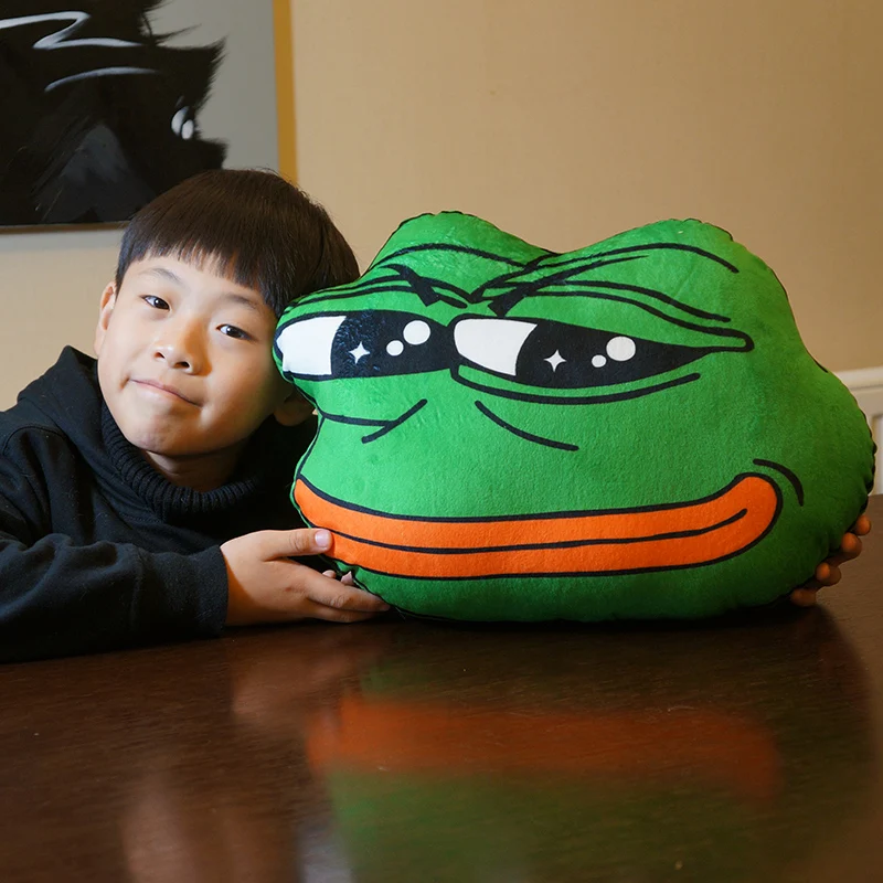 40cm New Sad Frog Plush Pillow Cute Animal Stuffed Cushion Children's toy Gift Valentine's Day | Игрушки и хобби
