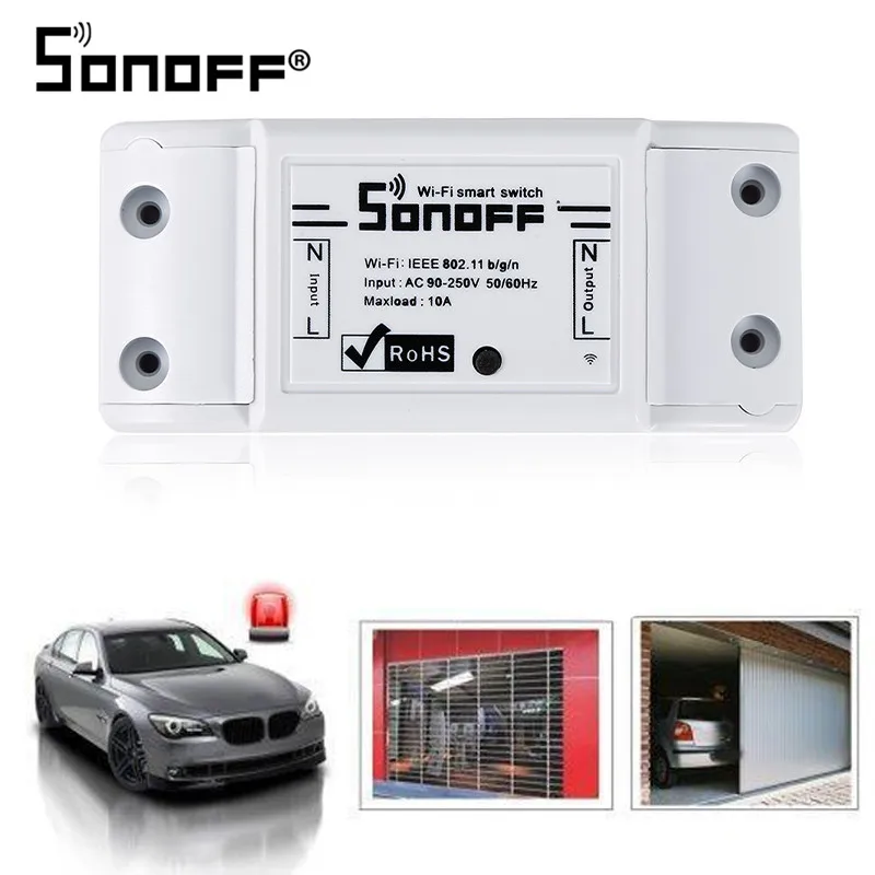 Sonoff умный Wi-Fi переключатель для мониторинга температуры и влажности Wifi умный переключатель домашний комплект автоматизации работает с Alexa Google Home