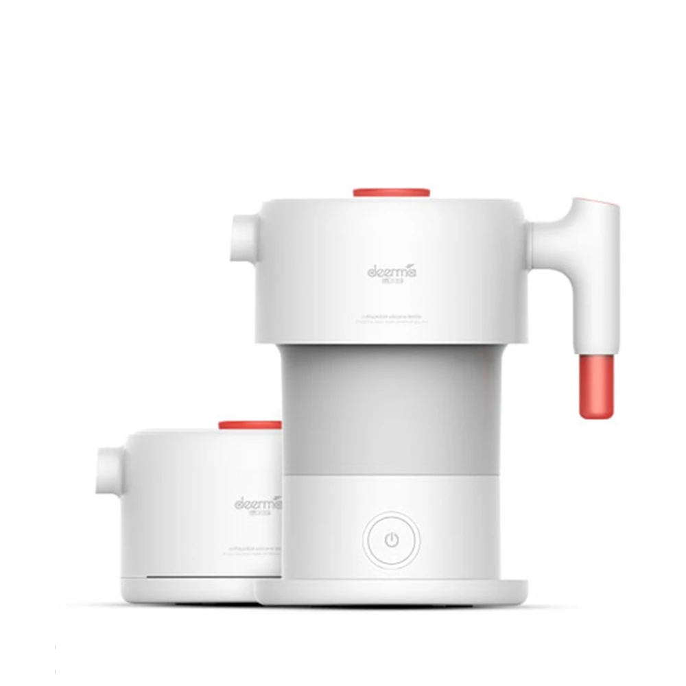 White CN Plug Mijia Deerma складной электрический чайник 600 мл портативный ручной мгновенный нагрев Электрический чайник для воды съемный провод для путешествий - Цвет: White CN Plug