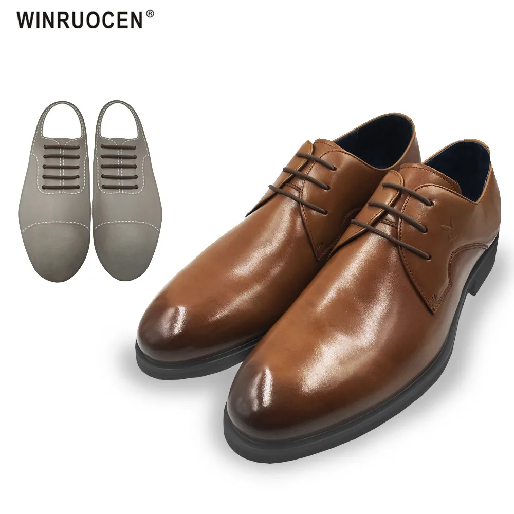WINRUOCEN/1 комплект; шнурки для ленивых без галстука; эластичные силиконовые шнурки; обувь в деловом стиле на шнурках; резиновые шнурки; шнурки для ленивых