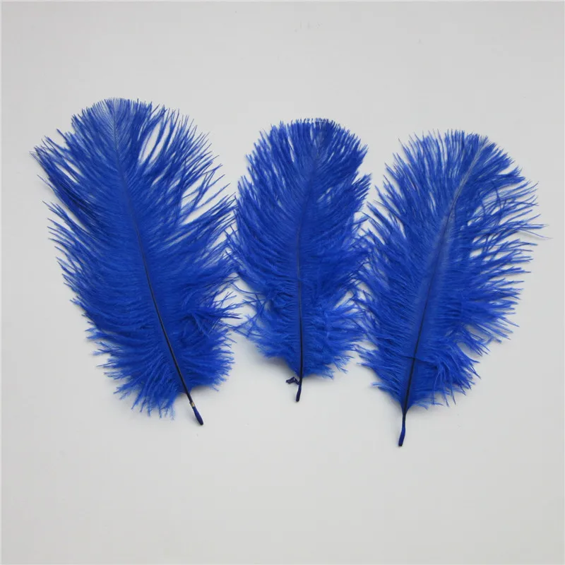 Royal blue Дешевые 10 шт 15-20 см цветные страусиные перья для рукоделия ювелирных изделий для украшения свадебной вечеринки Свадебные украшения Горячая Распродажа - Цвет: Royal blue