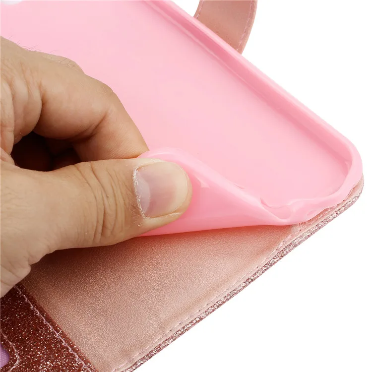 Чехол Tikitaka с блестками и кристаллами для Iphone 6, 6s Plus, 7, 8 Plus, чехол-подставка с цветочным рисунком, чехол-кошелек, чехол для Iphone X, XS, Funda