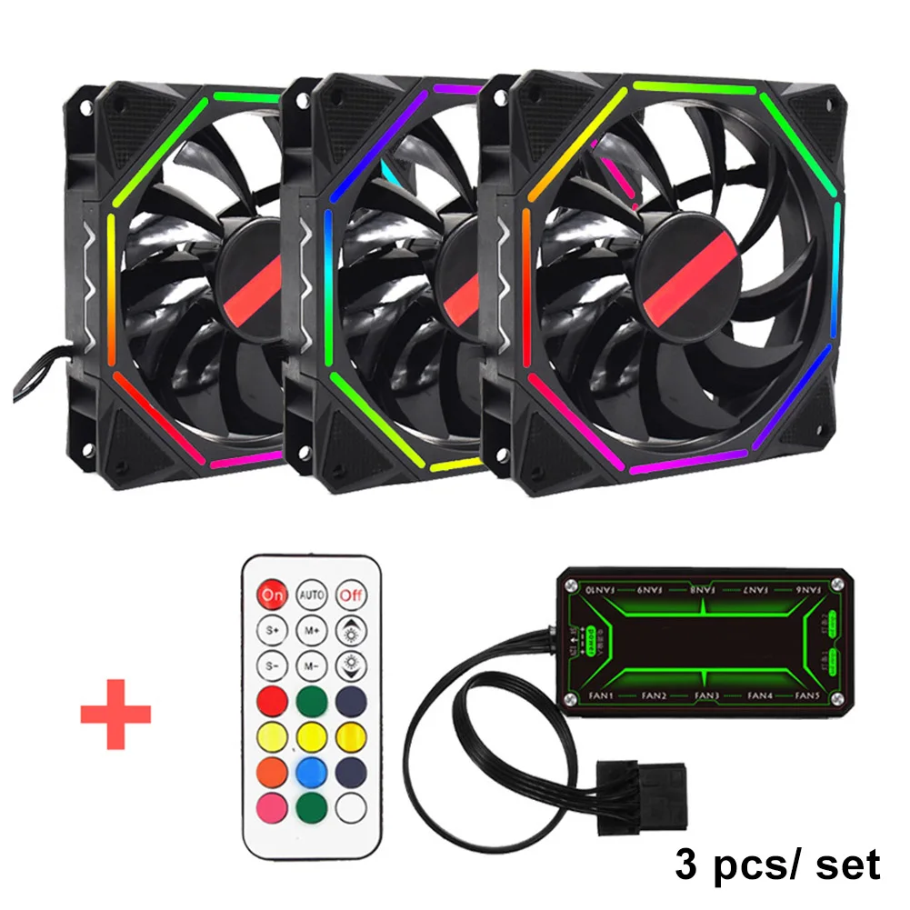 Корпус компьютера ПК охлаждающий вентилятор световая панель RGB настраиваемая