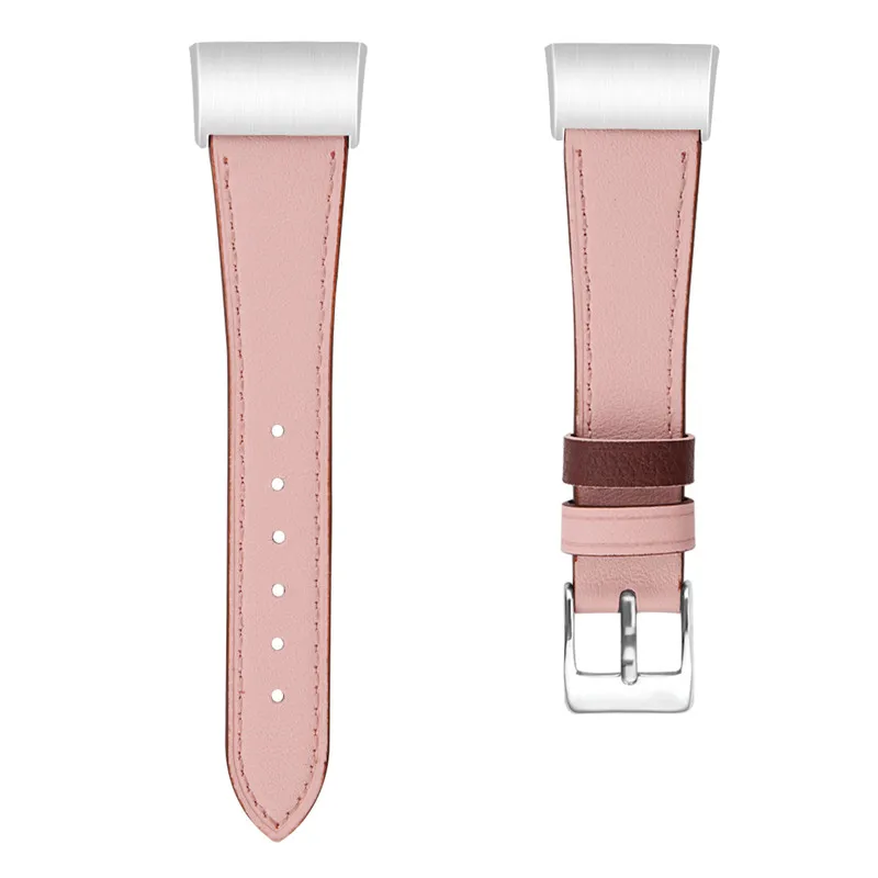 Pink COMLYO, кожаный ремешок для наручных часов, ремешок для Fitbit Charge 3, сменный Браслет, Смарт-часы, ремешок для Fitbit Charge3, браслет - Цвет: Pink