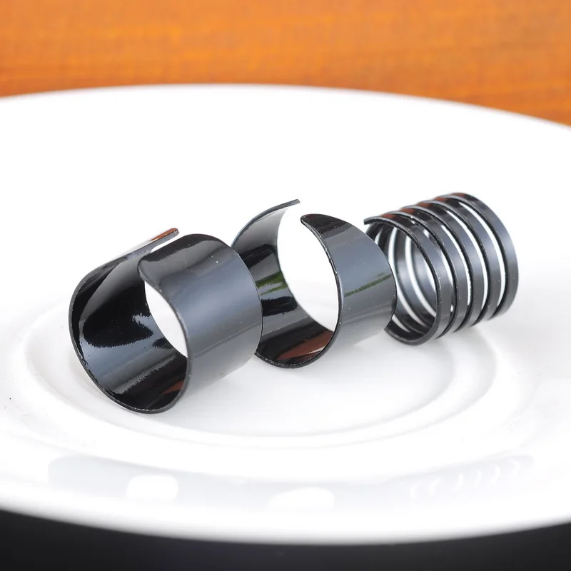 3 шт./компл. модное черное Открытое кольцо на фаланг пальца набор для женщин Панк