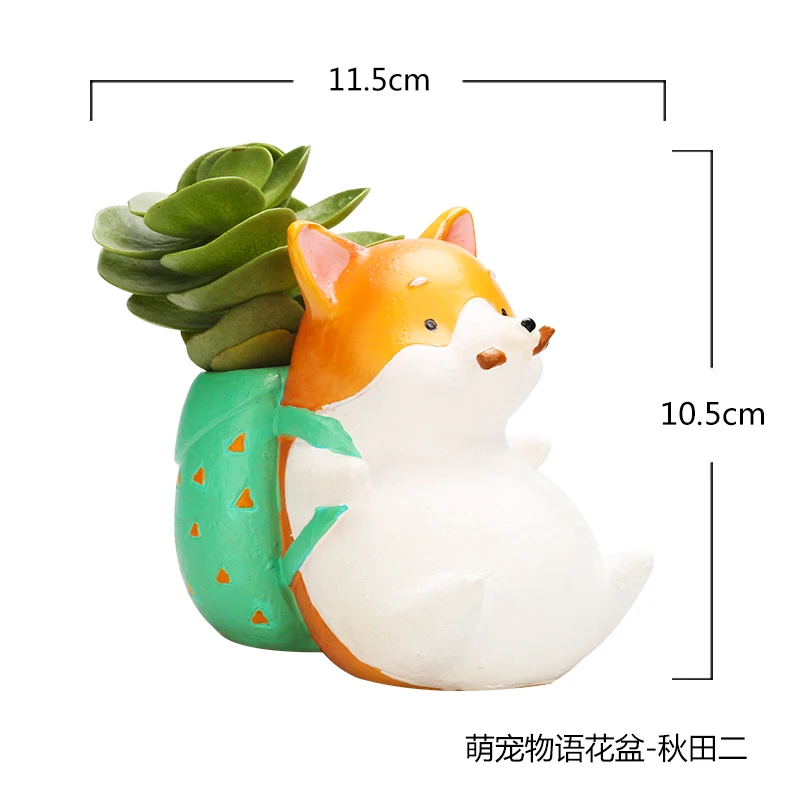 Домашний декор милый фотополимерный мини горшок для сада ручной работы