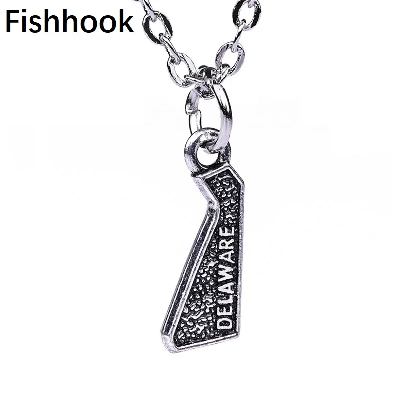 Ювелирные изделия Fishhook американский штат Делавэр ожерелья и подвески подарки