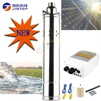 2019 new model 4jts3 895 d721000 jintop solar dc brushless screw pump solar borehole pump 1 years guarantee well water pump