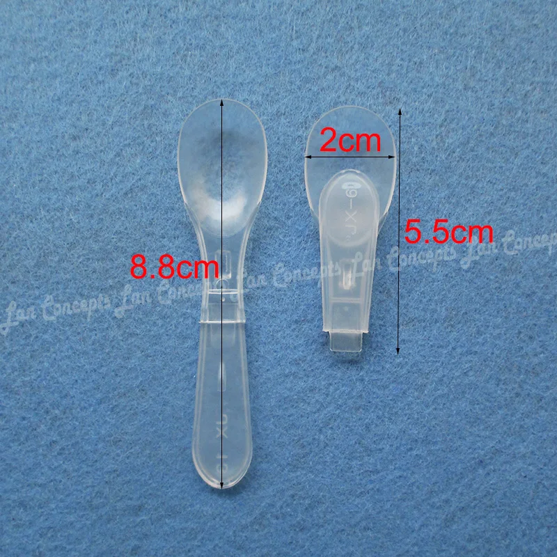 2 г складная пластиковая мерная ложка HDPE для медицинского молочного порошка