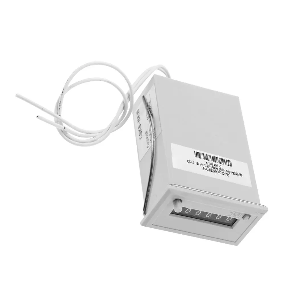 CSK6-NKW счетчик цифр электромагнитного импульса Счетчик AC220V AC110V DC24V DC 12 В импульсные счетчики функциональный пластик