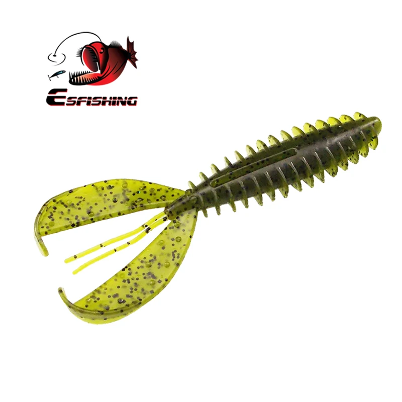 ESFISHING мягкие приманки Chunk Craw 6 шт. 110 мм мягкие приманки ПВА воблеры для троллинга форели воблеры