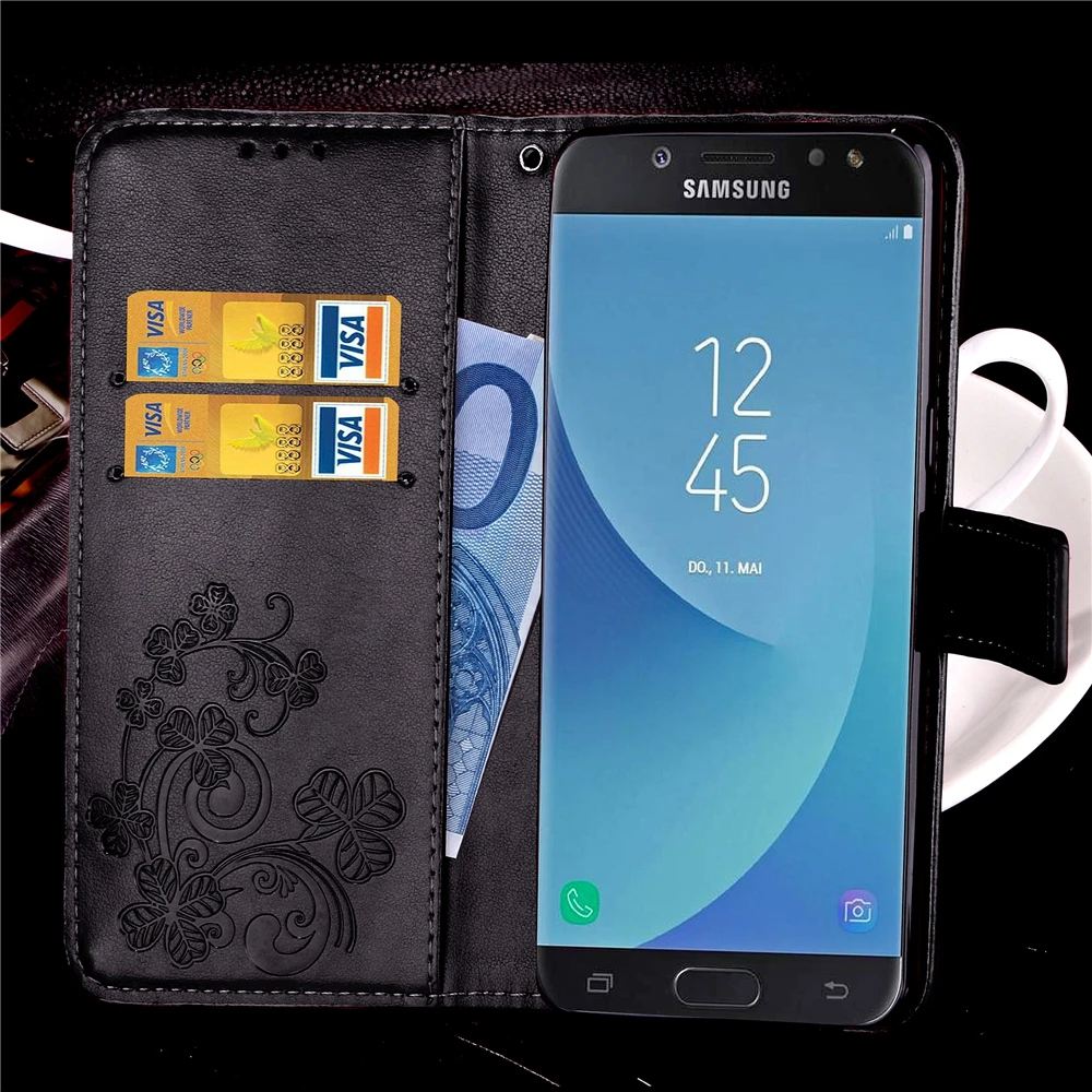 Роскошный Флип кожаный бумажник Мягкий ТПУ силиконовый чехол для samsung Galaxy J5 Pro J530F J530FM J530F/DS SM-J530F SM-J530FM чехол
