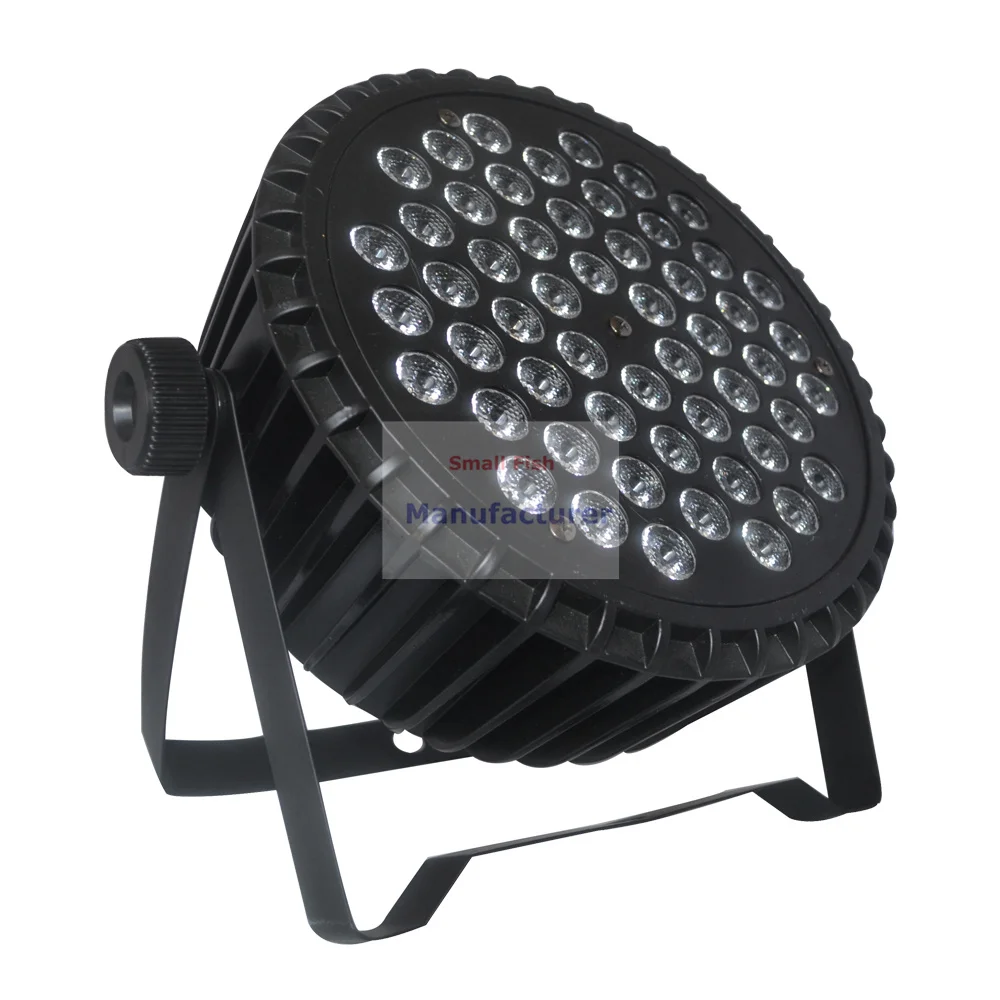 4Pcs/Lot Aluminum Alloy Par 54X3W RGBW/RGBWA/RGBWA-UV LED Flat Lights DMX 8/9 CH Dj Disco Lighting Shows Equipments | Лампы и