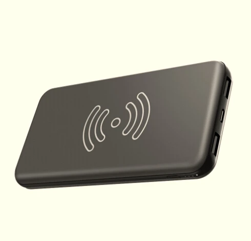 Black Новейшая Беспроводная зарядка power Bank портативная внешняя батарея для iPhone X Xr Xs max samsung huawei Xiaomi OPPO Vivo - Цвет: Black