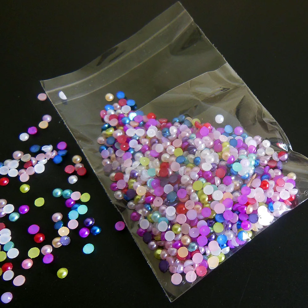 1000 шт 2 мм Смешанные жемчужные украшения ногтей искусство инструмент rinestone crystal |